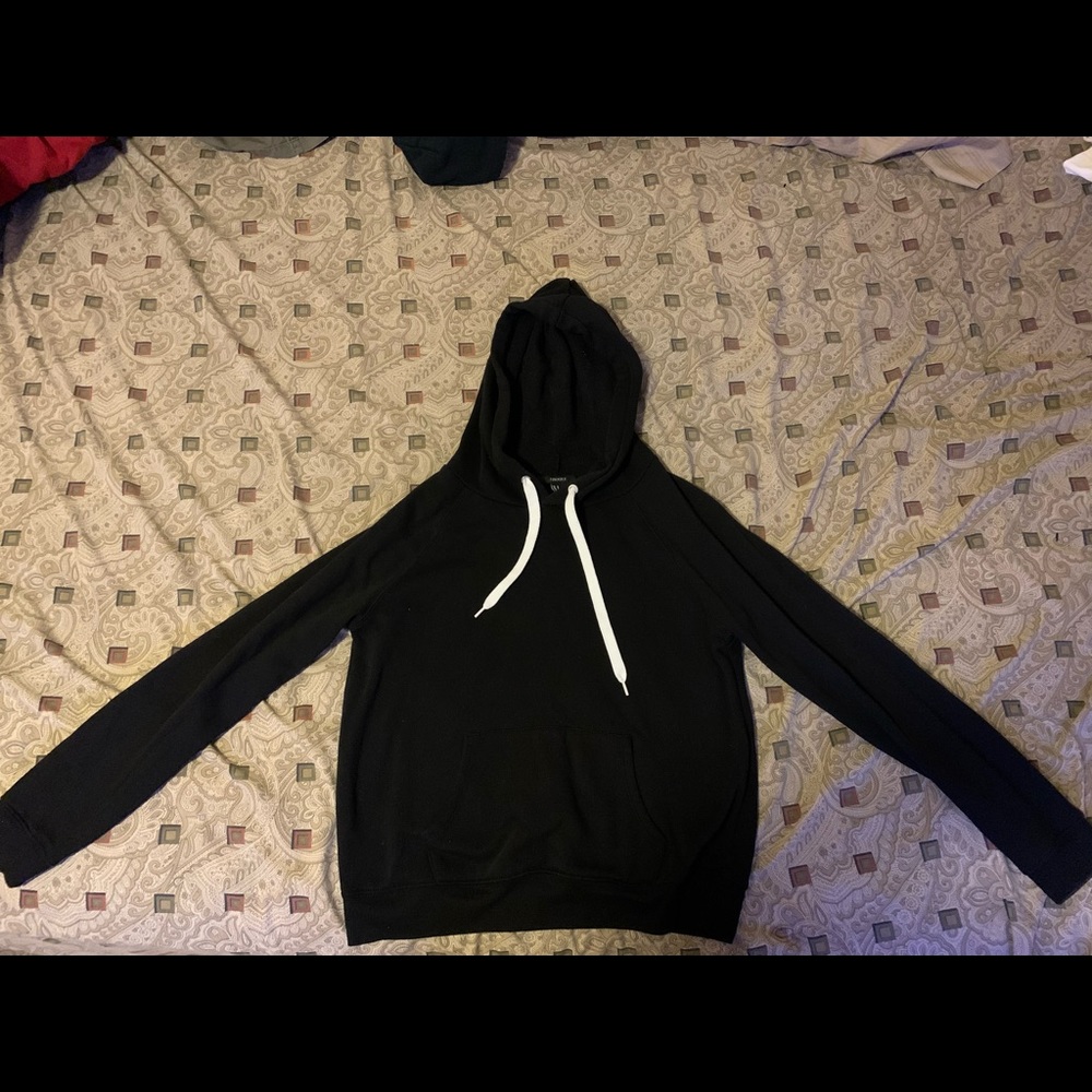 Women's Black W/White Pullover Hoodie
